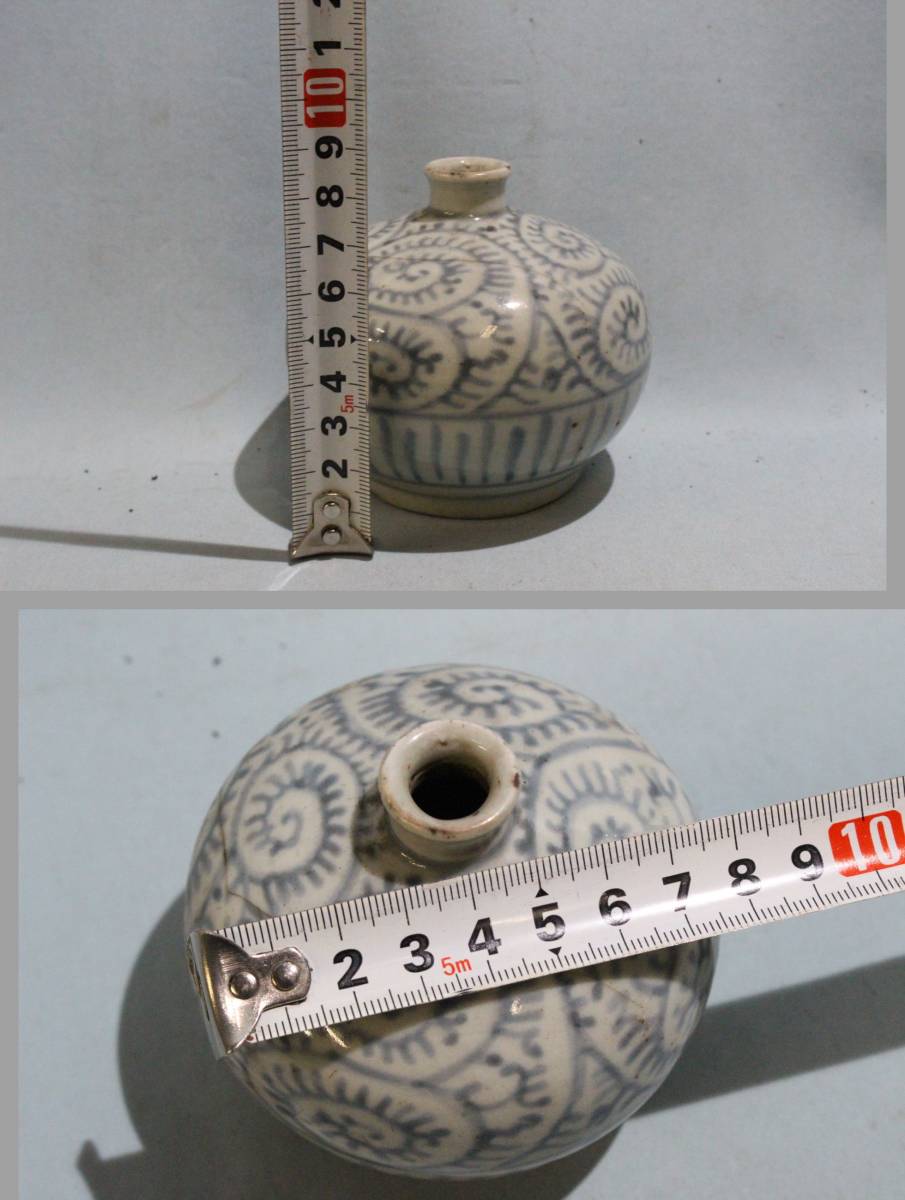 古伊万里 蛸唐草 油壺 古伊万里 染付蛸唐草花文 壷 | 買取実績