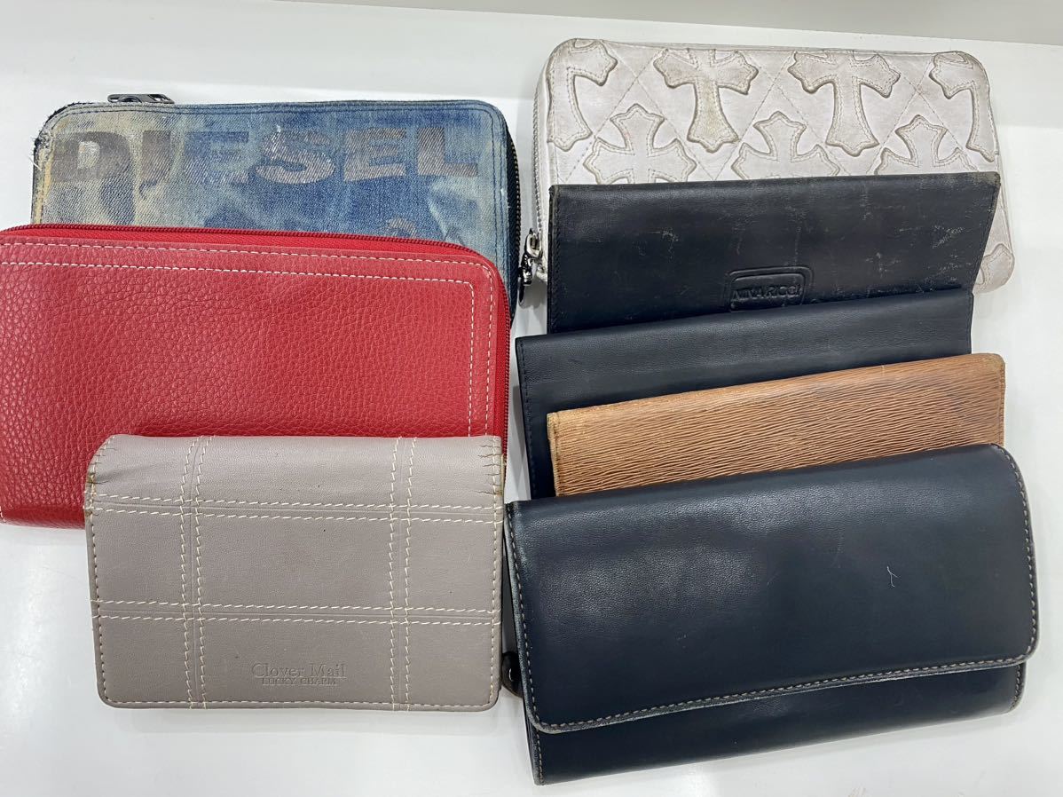 【一円スタート】財布 長財布 小銭入れ付き 札入れ 小銭入れ無し ジャンク まとめ 8個