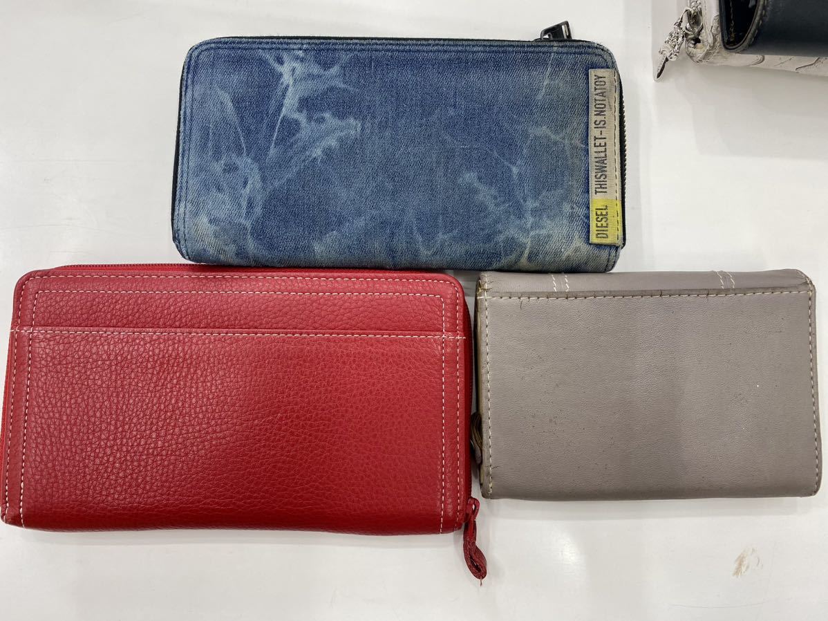 【一円スタート】財布 長財布 小銭入れ付き 札入れ 小銭入れ無し ジャンク まとめ 8個