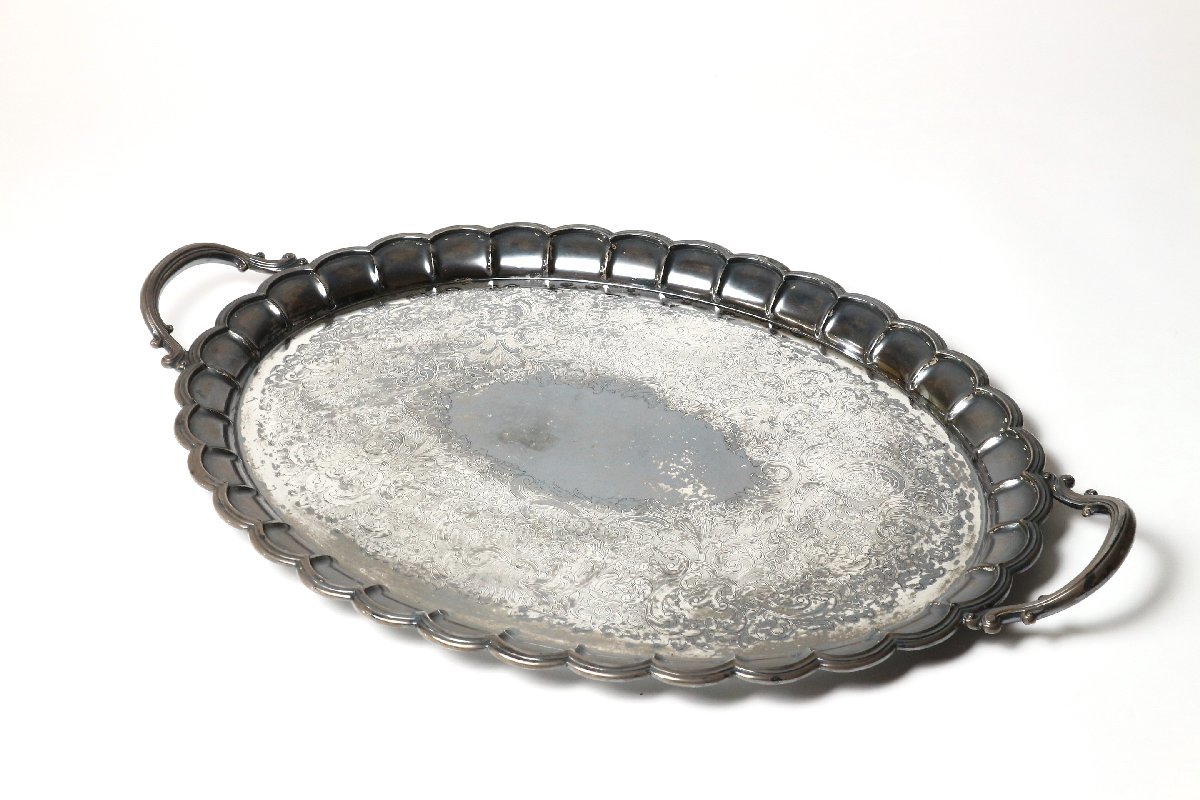 英国アンティーク マッピン＆ウェッブ シルバープレート オーバル