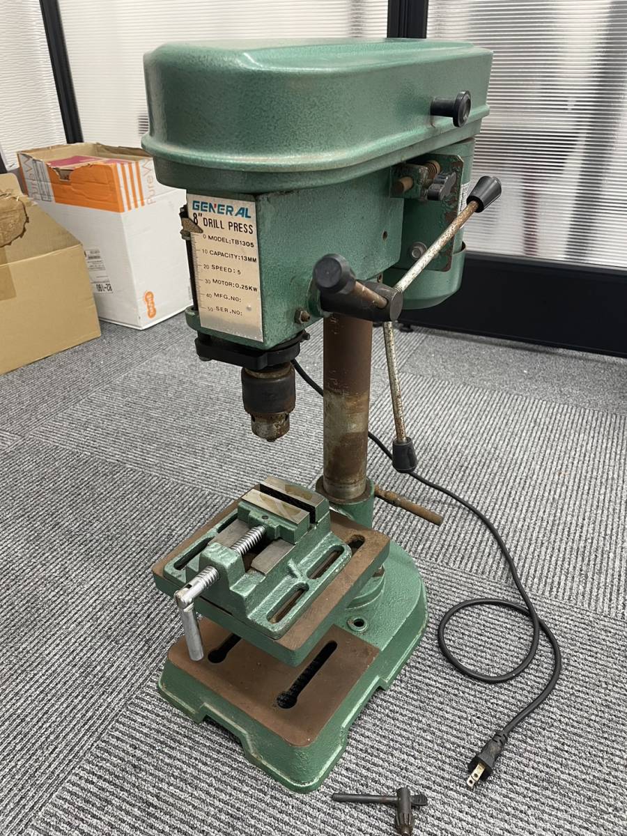 ☆ゼネラル GENERAL 卓上 ボール盤 8 DRILL PRESS TB1305 バイス ☆ゼネラル GENERAL 卓上 ボール盤 8 DRILL PRESS TB1305 バイス