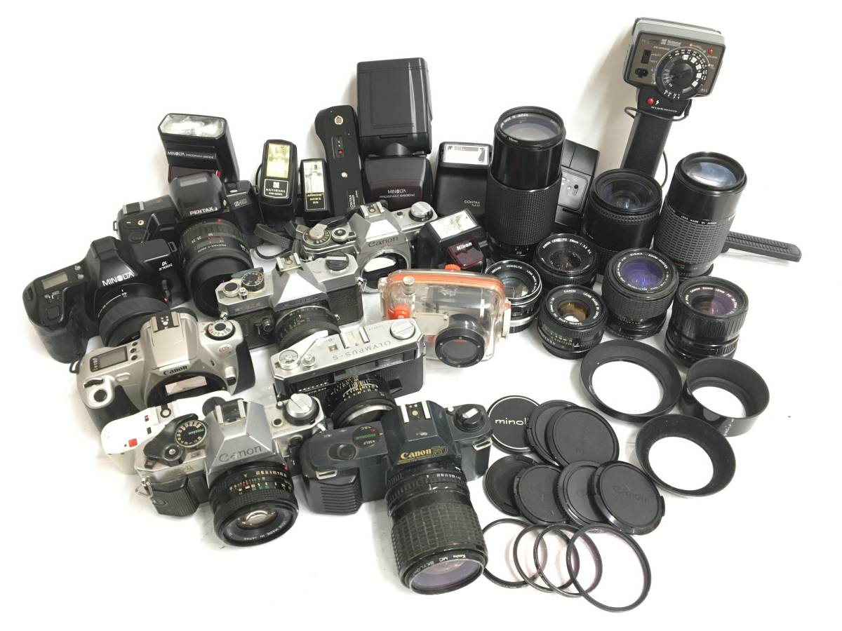 カメラおまとめセット57 Canon T50 + AE-1 + OLYMPUS S 他 キャノン