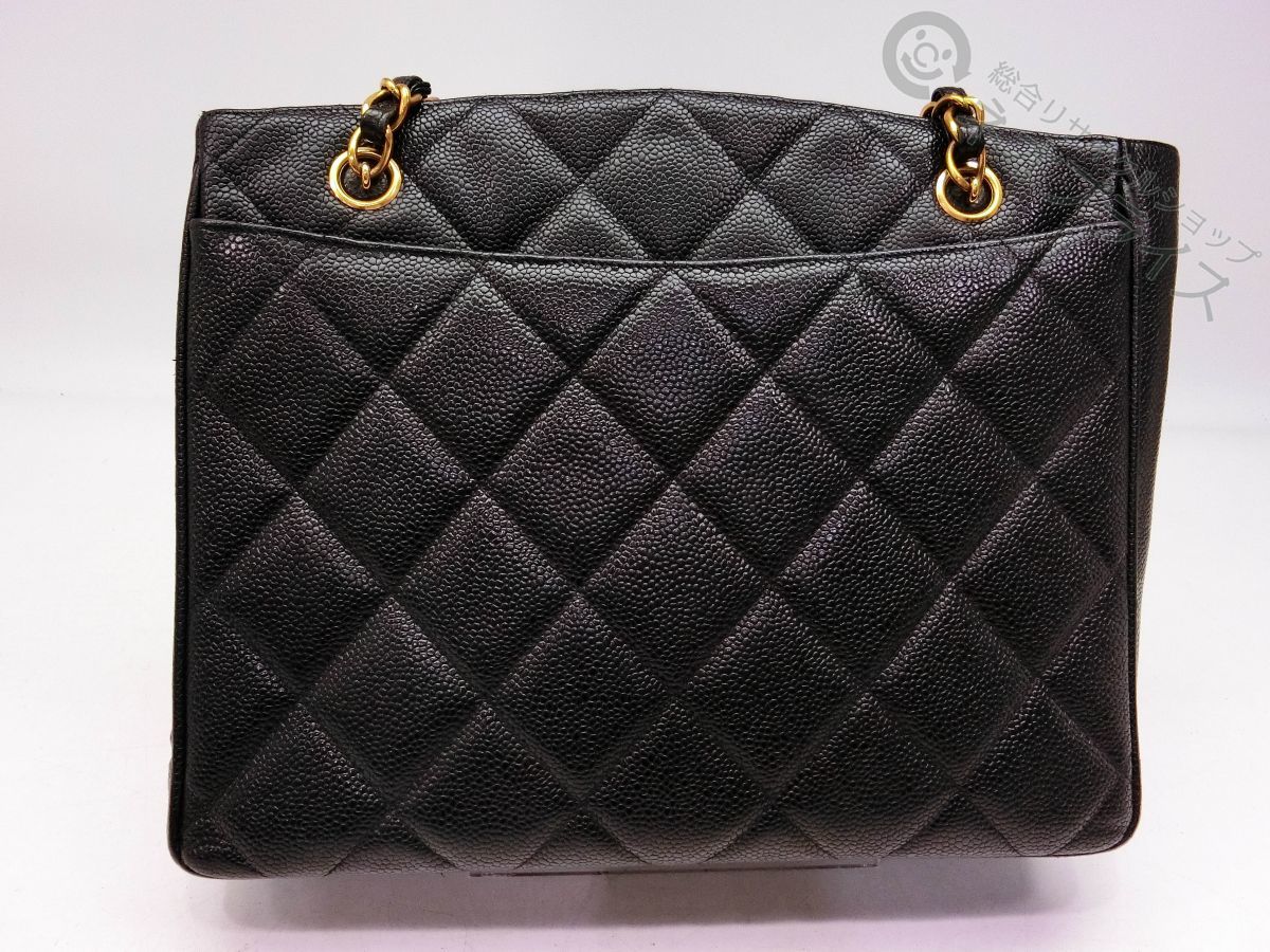 ◇Z3117 CHANEL シャネル キャビア マトラッセ デカココマーク ターン 
