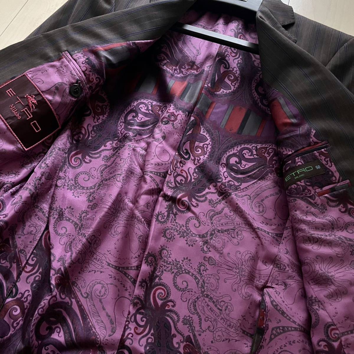 超美品】【最高級】ETRO エトロ セットアップ スーツ ストライプ