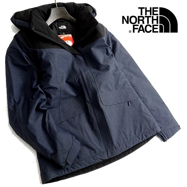 THE NORTH FACE ノースフェイス 新品 定2.4万 防水×撥水 中綿入ジャケット パデッドブルゾン G82 INK 80/XS ▲052▼kkf1557a
