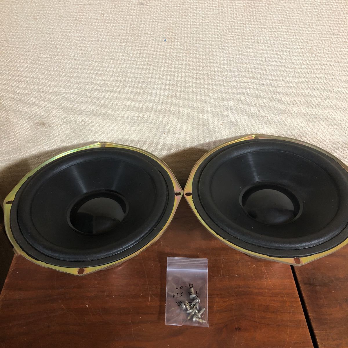 冒険価格！Lo D HS F5 スピーカー ウーファー ペア 専用ネジ付き 音