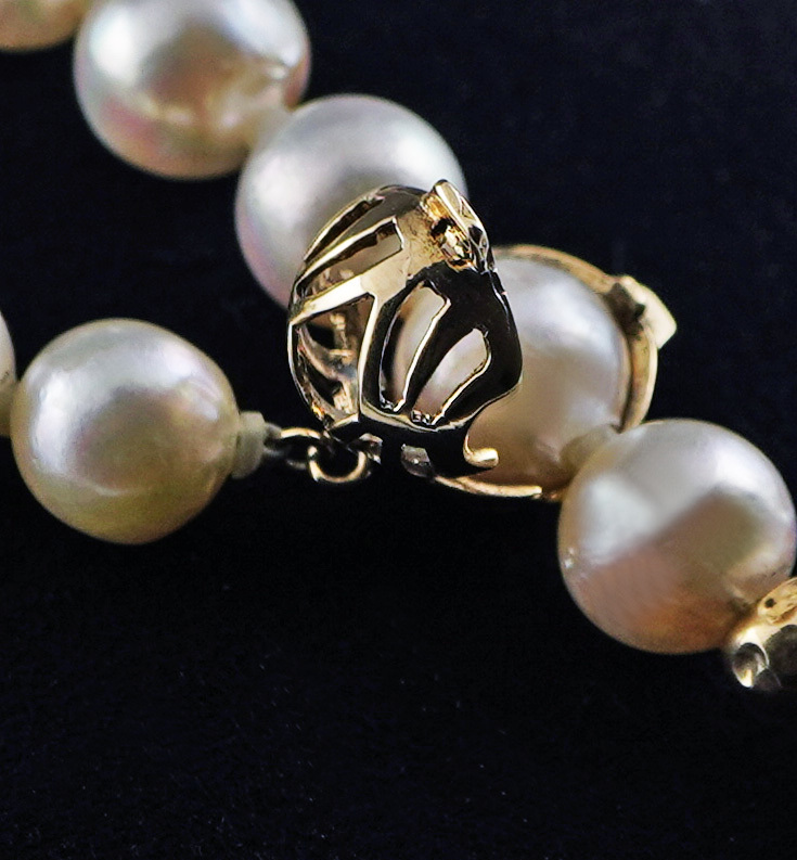 伊勢志摩産本真珠ネックレスパーツK14 K14入り!!セット売り◇本真珠