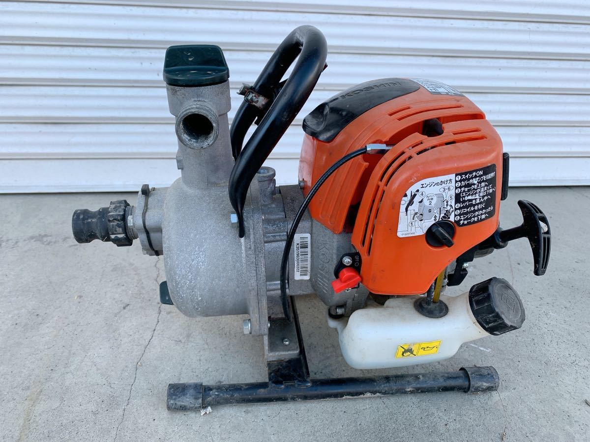 中古 KOSHIN 工進 4-STROKE K35 SEV-25F エンジンポンプ 4ストローク 