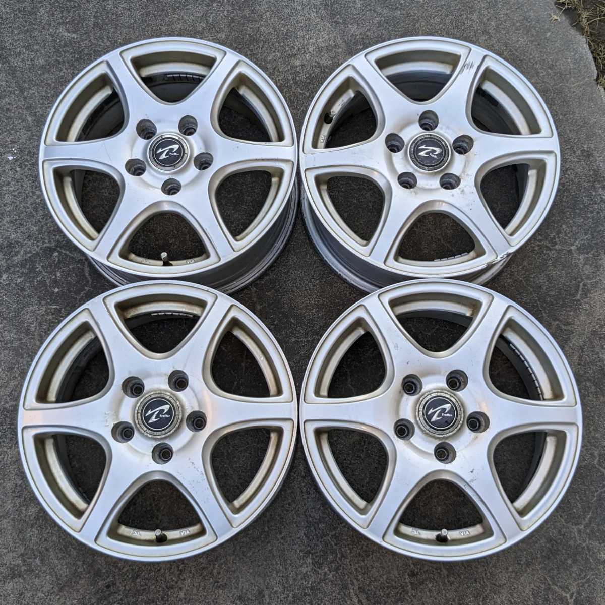 WEDS Treffer 15×6J 5穴 PCD114.3 ET43 ホイール ウェッズ 15インチ + 
