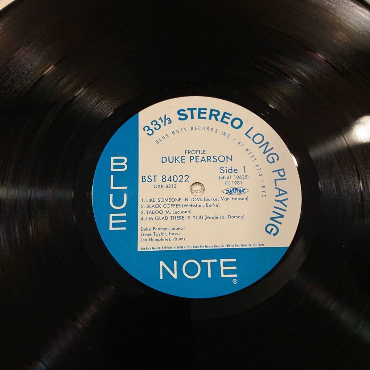 Note Blue Duke Pearson | PEARSON Records DUKE Vinyl LP The Series 