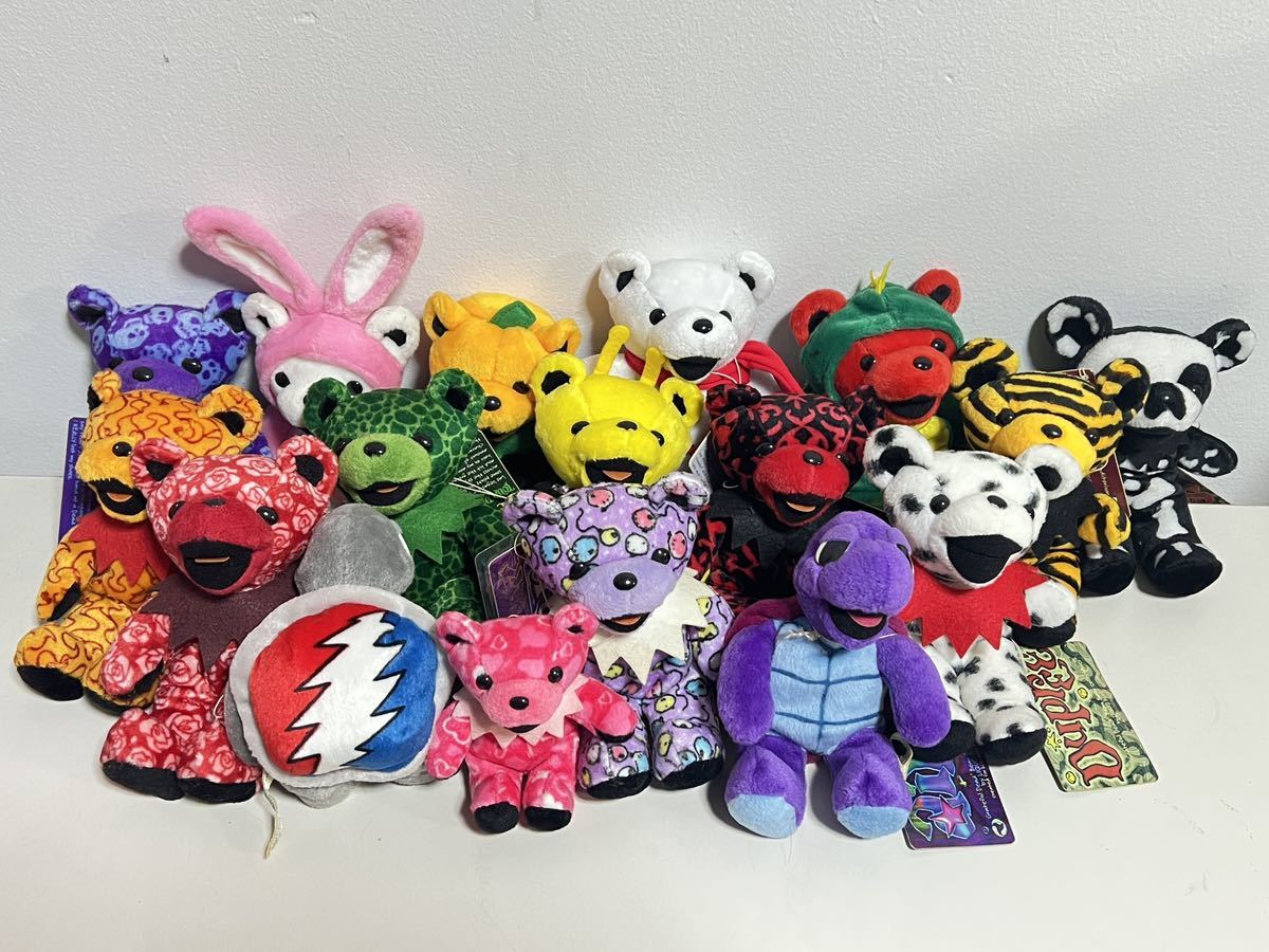  GREATFUL DEAD BEAR グレイトフルデッドベア ぬいぐるみ ビーンベア 17体セット(グレイトフル・デッドベア)｜売買されたオークション情報、yahooの商品情報をアーカイブ公開 - オークファン グレイトフル・デッドベア