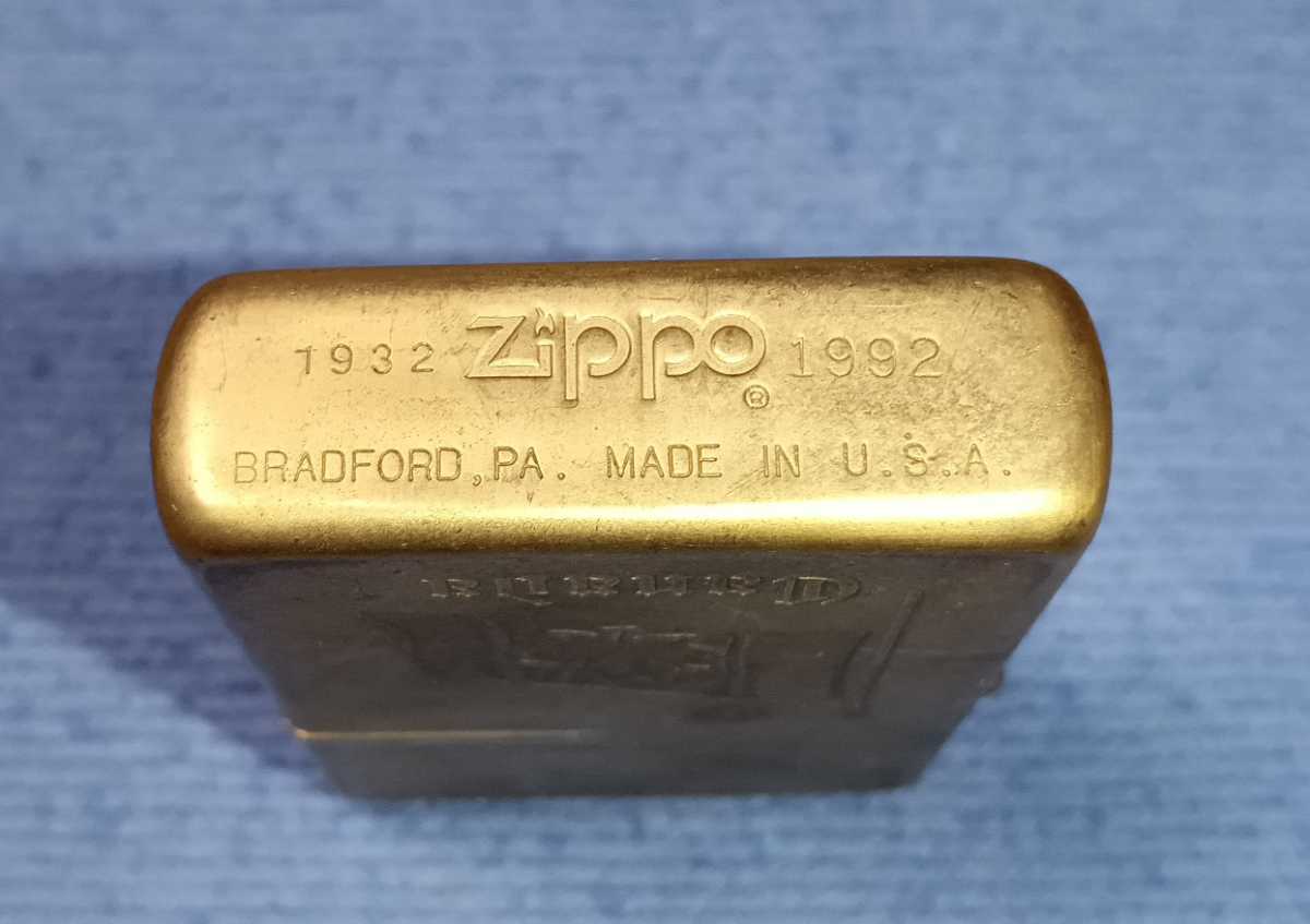 Zippo/ジッポー CANADA ソリッドブラス（SOLID BRASS） ダブルイヤー
