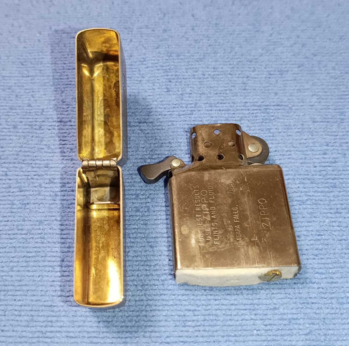 Zippo/ジッポー CANADA ソリッドブラス（SOLID BRASS） ダブルイヤー