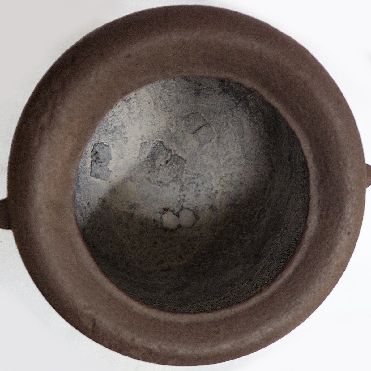 茶道具】釜師 初代畠春斎 矢筈釜 工芸品 鉄製 【公式通販】