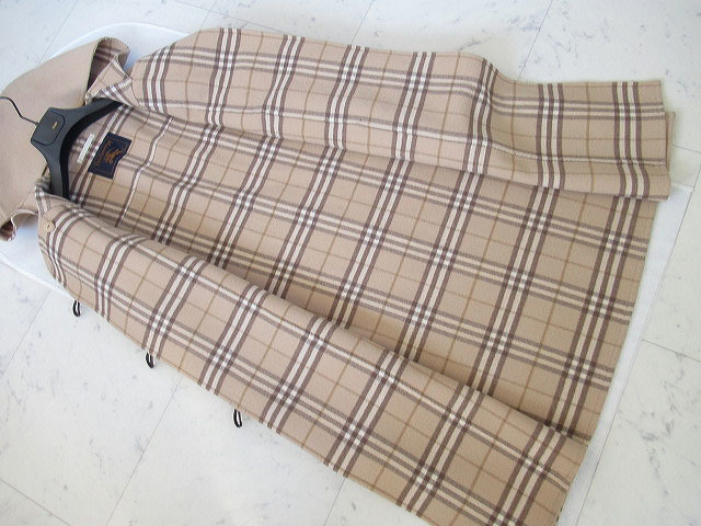 burberrys　バーバリー　ラムウール　カシミヤ　ダブルフェイス仕立て　ロングコート　7　Size　通常Lサイズの方向き ウール バーバリー カシミヤ 希少 ダブルロングコート コート&frasl;ウールカシミヤ混&frasl;キャメル&frasl;無地