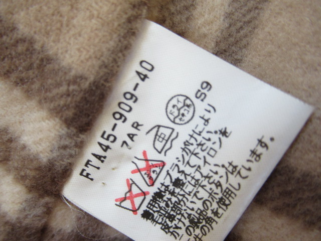 burberrys　バーバリー　ラムウール　カシミヤ　ダブルフェイス仕立て　ロングコート　7　Size　通常Lサイズの方向き ウール バーバリー カシミヤ 希少 ダブルロングコート コート&frasl;ウールカシミヤ混&frasl;キャメル&frasl;無地