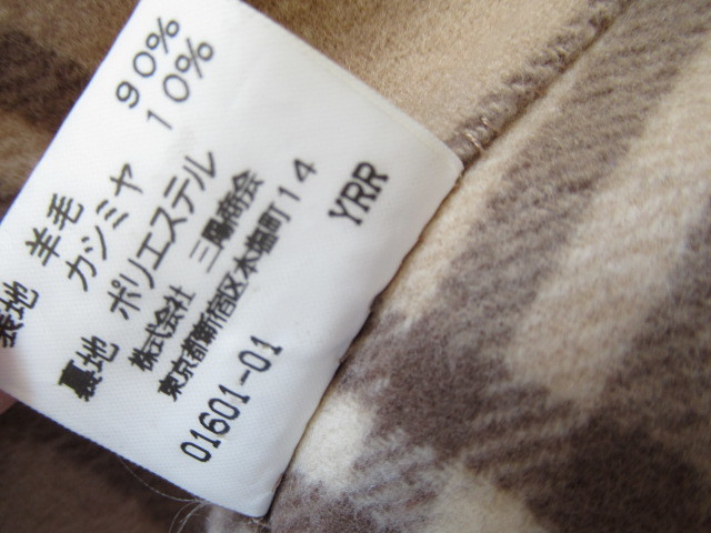 burberrys　バーバリー　ラムウール　カシミヤ　ダブルフェイス仕立て　ロングコート　7　Size　通常Lサイズの方向き ウール バーバリー カシミヤ 希少 ダブルロングコート コート&frasl;ウールカシミヤ混&frasl;キャメル&frasl;無地