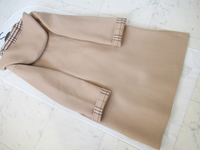 burberrys　バーバリー　ラムウール　カシミヤ　ダブルフェイス仕立て　ロングコート　7　Size　通常Lサイズの方向き ウール バーバリー カシミヤ 希少 ダブルロングコート コート&frasl;ウールカシミヤ混&frasl;キャメル&frasl;無地