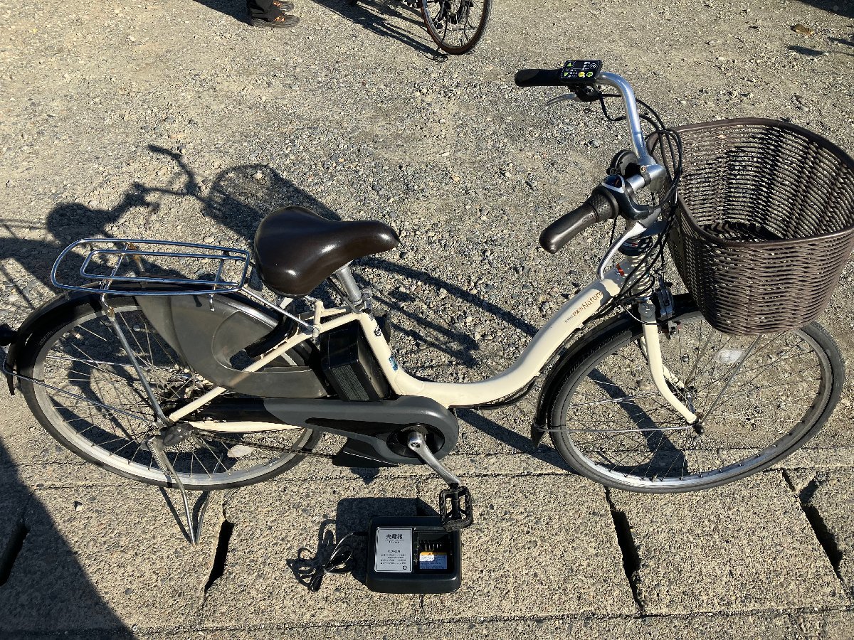 36 中古電動アシスト自転車 1円売切り！ヤマハ パスナチュラ 