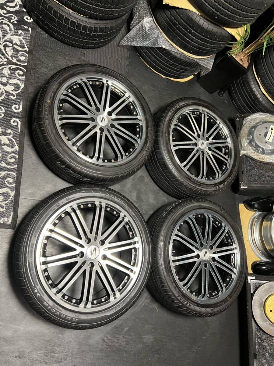 新作，お買い得 BADX バドックス S-HOLD ELEAOOR 18インチ 7.5J＋42 PCD114.3 5穴 ハブ径73ミリ 2020年製 Kuavela SL 225/45ZR18 プリウスα ヴォクシー等