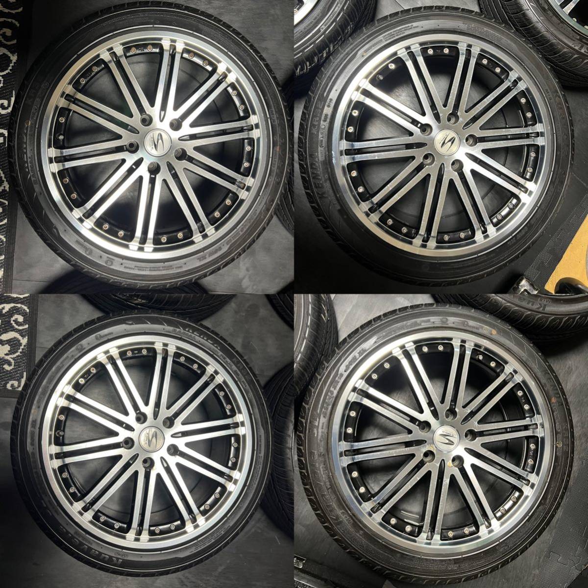 新作，お買い得 BADX バドックス S-HOLD ELEAOOR 18インチ 7.5J＋42 PCD114.3 5穴 ハブ径73ミリ 2020年製 Kuavela SL 225/45ZR18 プリウスα ヴォクシー等