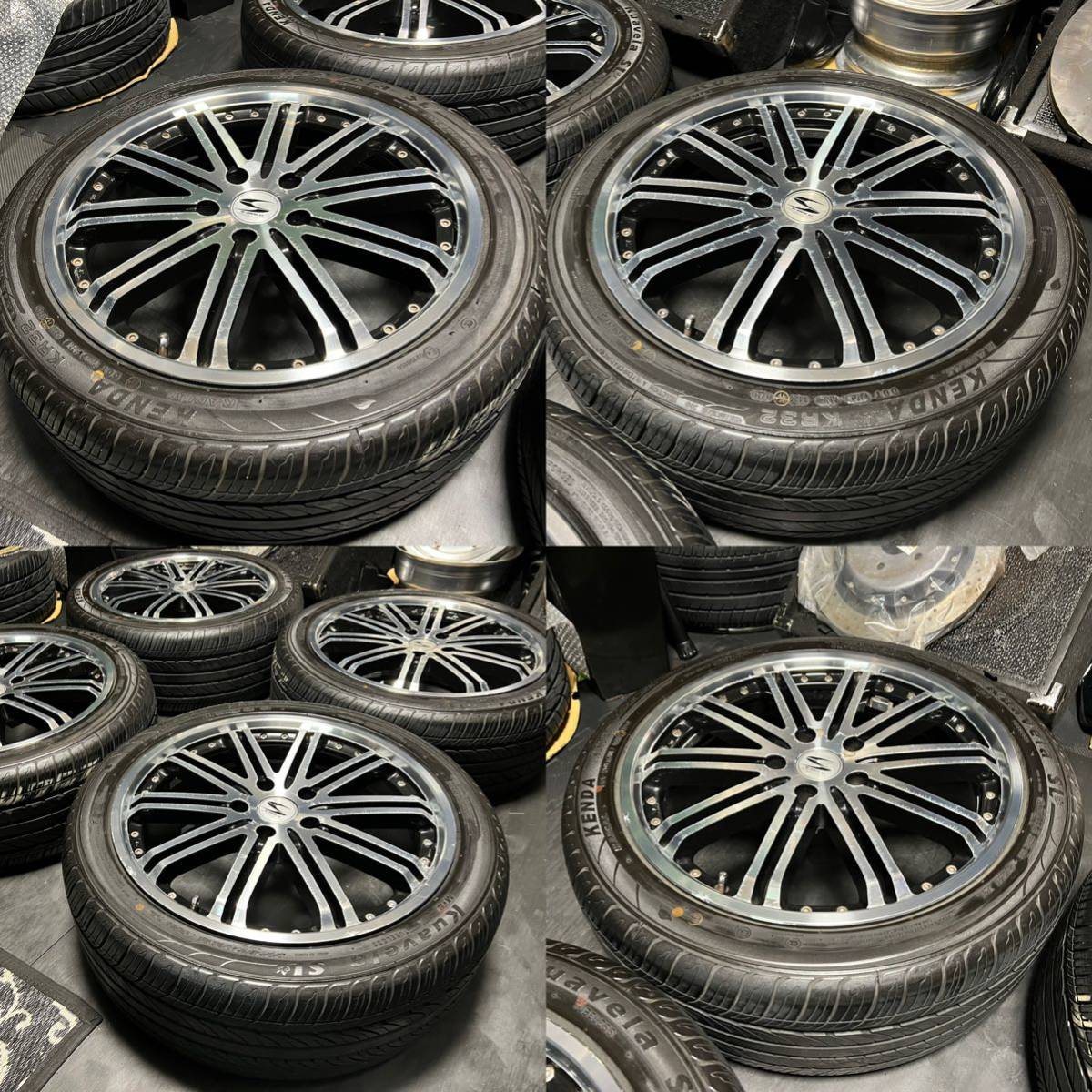 新作，お買い得 BADX バドックス S-HOLD ELEAOOR 18インチ 7.5J＋42 PCD114.3 5穴 ハブ径73ミリ 2020年製 Kuavela SL 225/45ZR18 プリウスα ヴォクシー等
