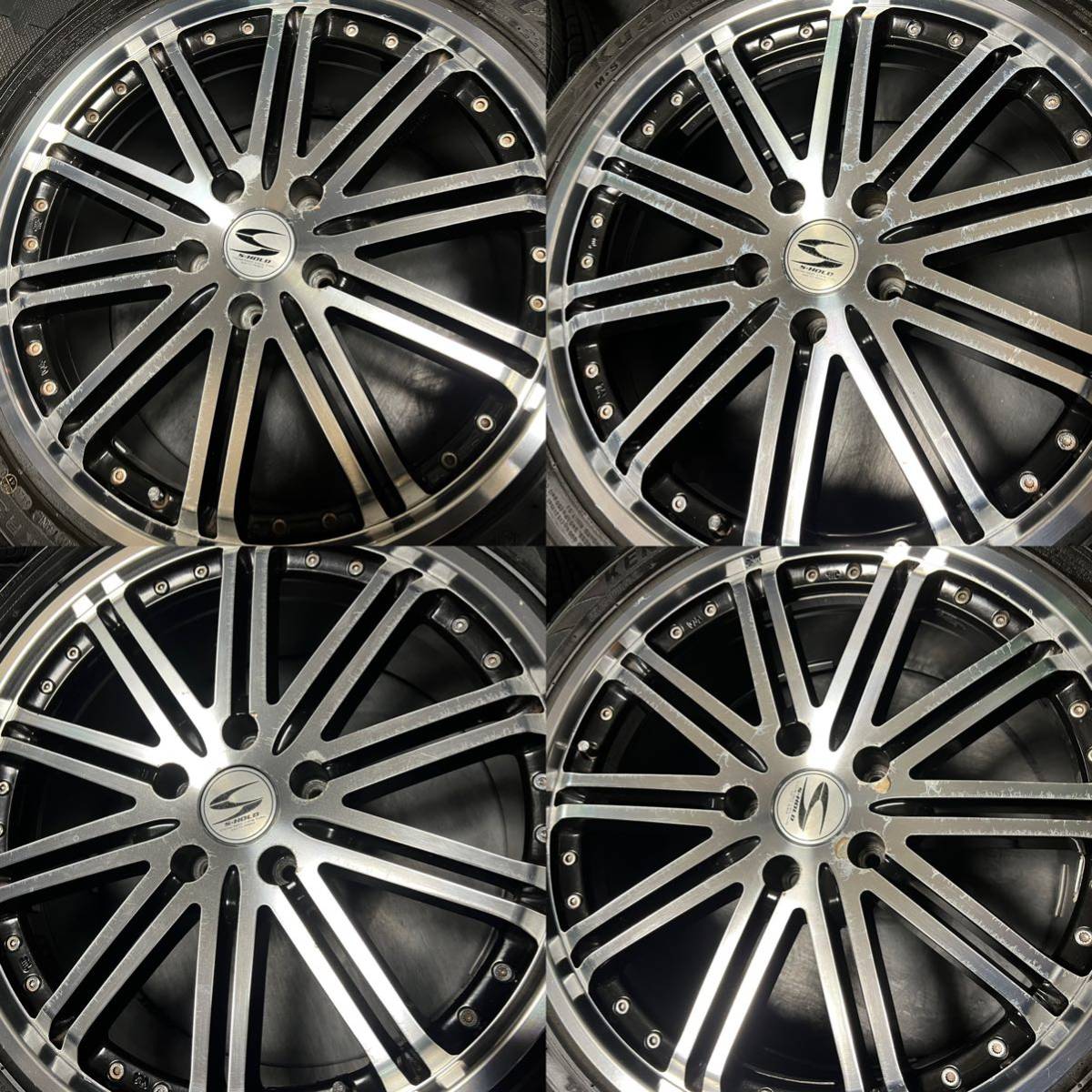 新作，お買い得 BADX バドックス S-HOLD ELEAOOR 18インチ 7.5J＋42 PCD114.3 5穴 ハブ径73ミリ 2020年製 Kuavela SL 225/45ZR18 プリウスα ヴォクシー等