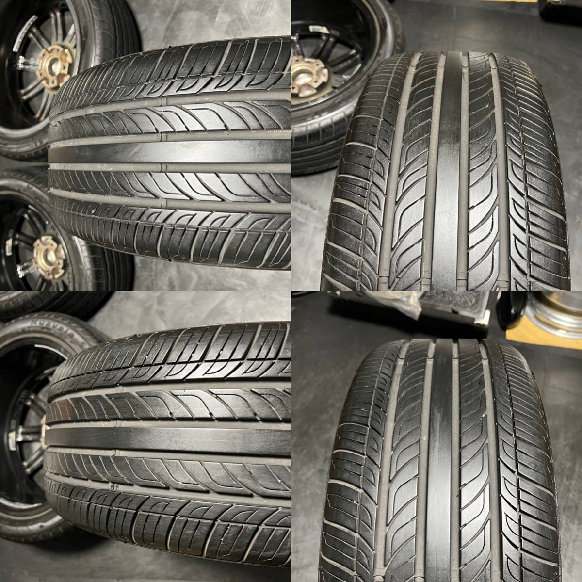 新作，お買い得 BADX バドックス S-HOLD ELEAOOR 18インチ 7.5J＋42 PCD114.3 5穴 ハブ径73ミリ 2020年製 Kuavela SL 225/45ZR18 プリウスα ヴォクシー等