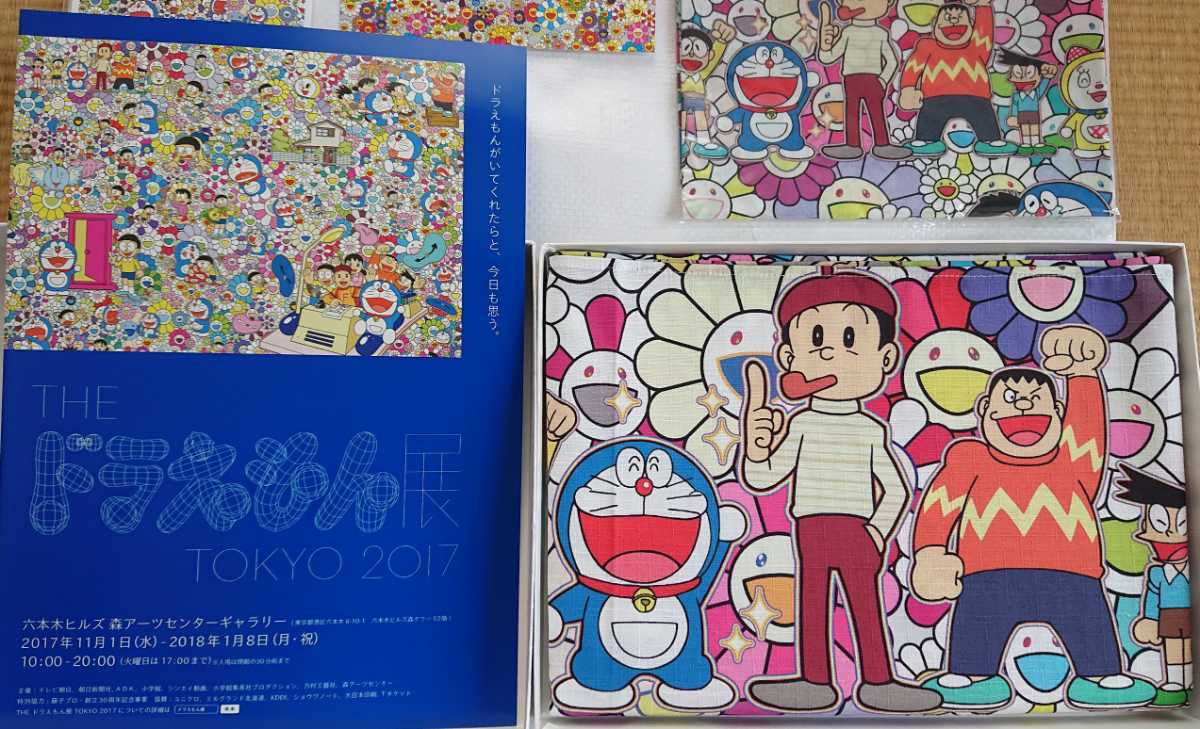 新品 セット 村上隆 ドラえもん マルチクロス 手ぬぐい カード  