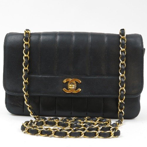 100%新品，定番 60397 1円スタート CHANEL シャネル 外綺麗 マドモアゼル チェーンショルダーバッグ ターンロック ラムスキン ブラック レディース(ショルダーバッグ)｜売買されたオークション情報、yahooの商 かばん、バッグ