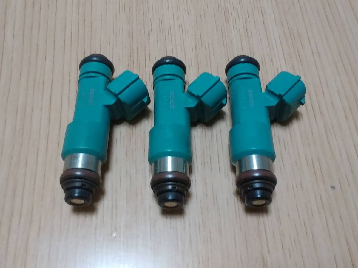 ◆◆ 洗浄済！送料185円！ 1セット在庫有り♪ ダイハツ KF-VE用 インジェクター3本　12穴/0800/23250-B2010 L175S/L235S/L275S/L375S ◆◆