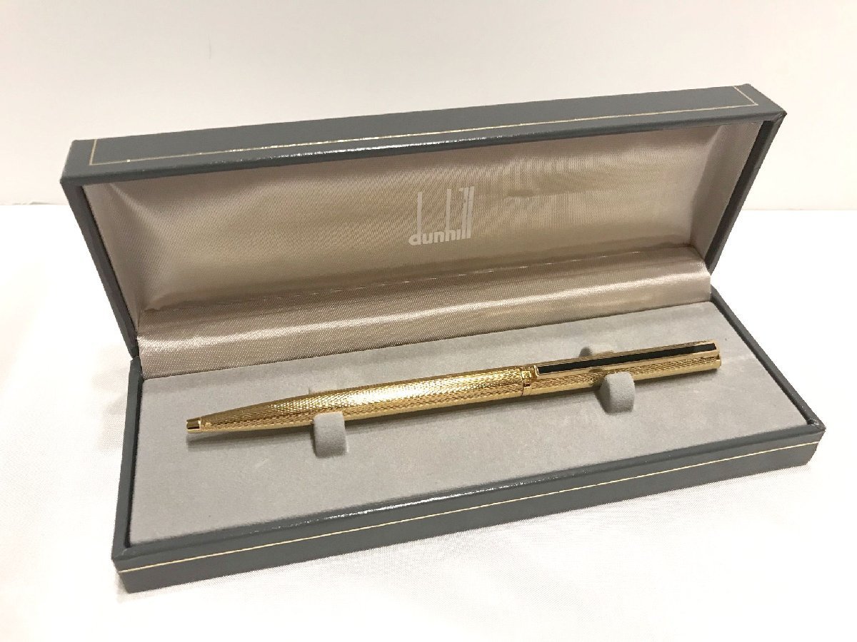 □【YS-1】 ダンヒル dunhill □ ボールペン インクなし □ ゴールド系