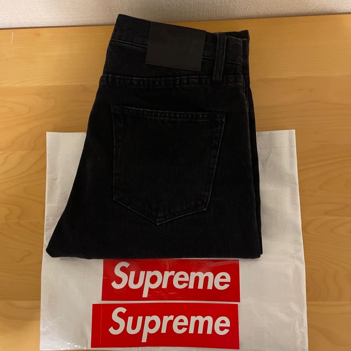 Supreme 22 fw Stone Washed Black Slim Jean Washed Black 30 スリム 