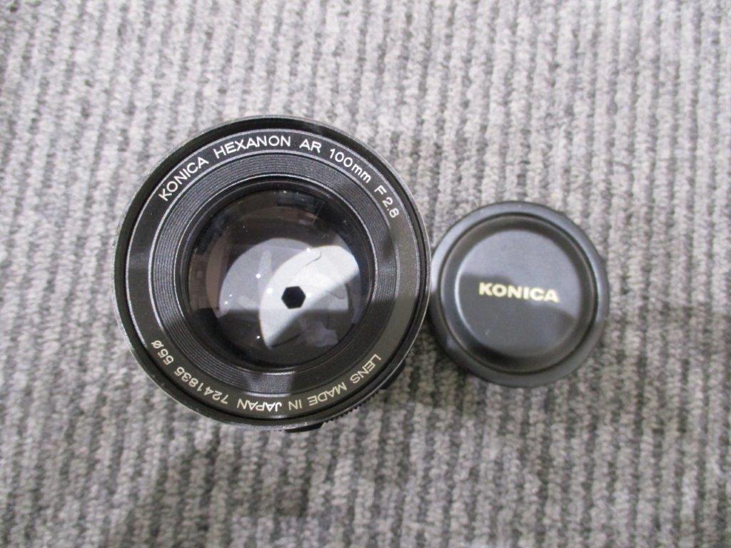13631 カメラレンズ☆コニカ Konica HEXANON AR 100mm F2.8 ケース