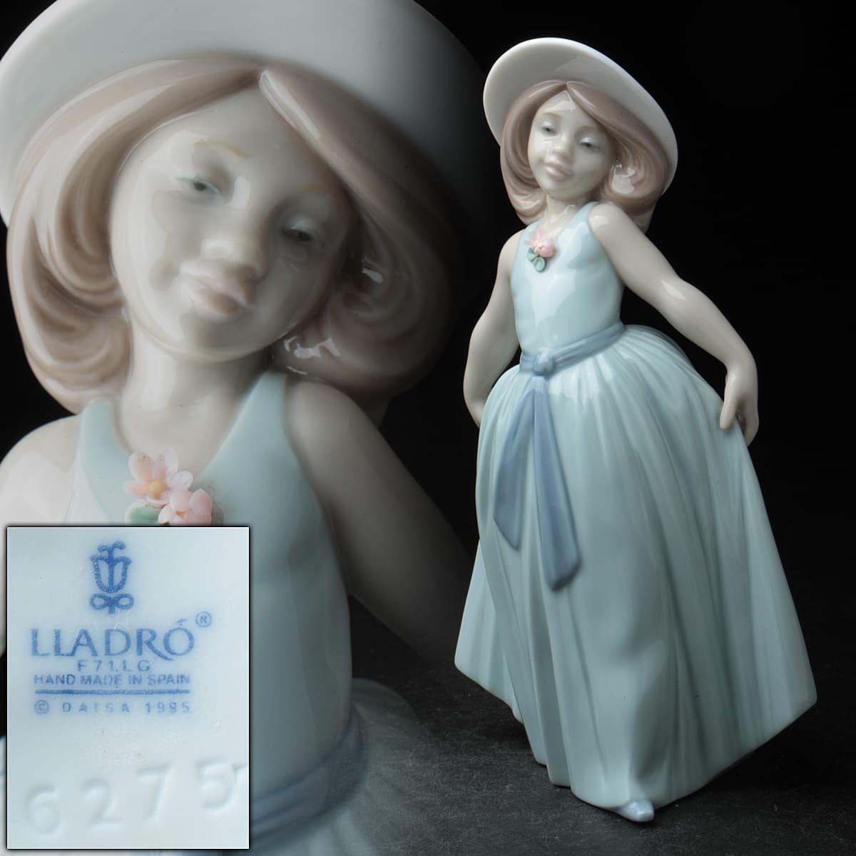 US442 【Lladro(Lladr)/LLADRO】リヤドロ #6275 「可愛いロシータ」高