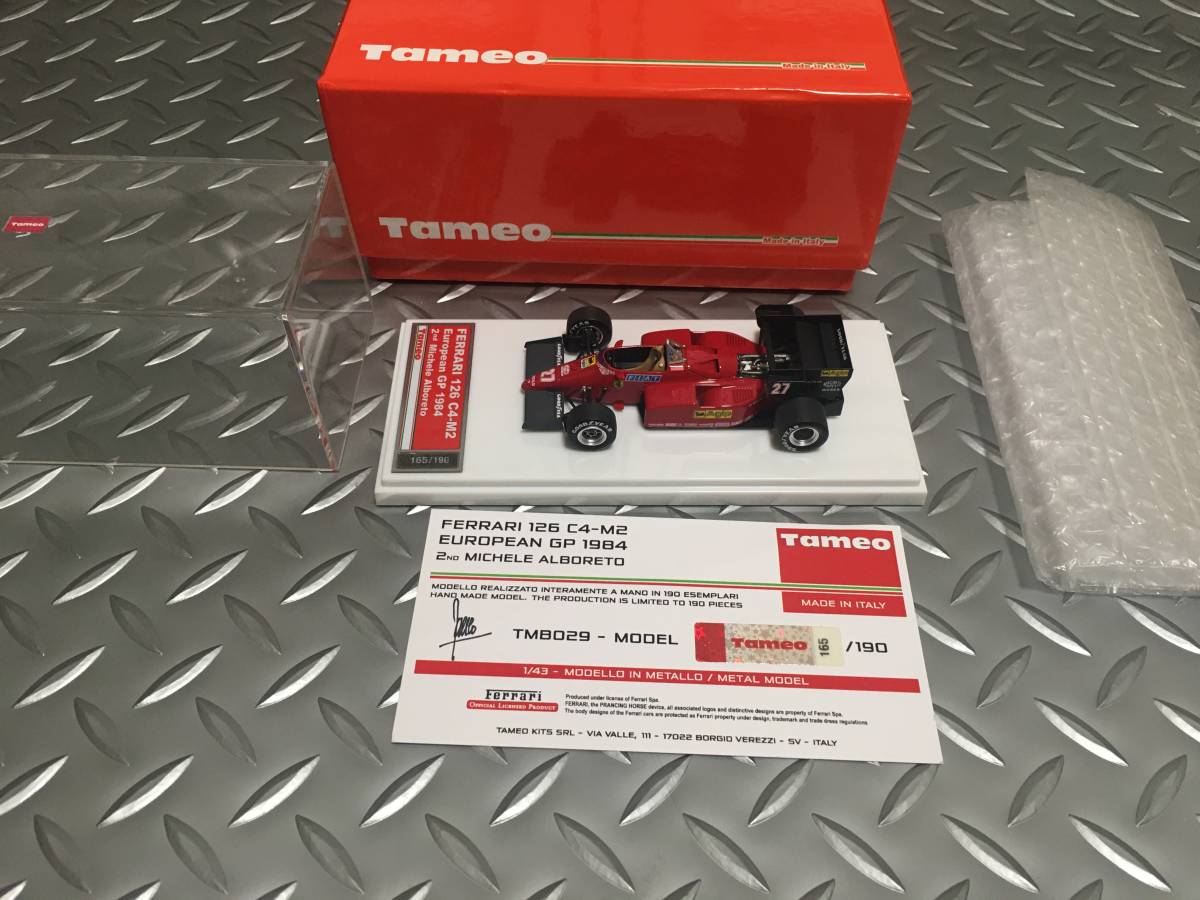 TAMEO タメオ メーカー完成品 1/43 フェラーリ 126 C4-M2 #27 