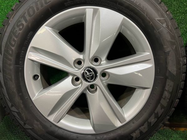 60ハリアー　ブリヂストン　ブリザックDM-V2　225/65R17　純正アルミホイール付きセット　4本　5H/7J　ET39　114.3　スタッドレスタイヤ 225&frasl;65R17 ブリザック DM-V2 ブリヂストンブリザックDM-V2 CX-5 ブリザックDM-V2