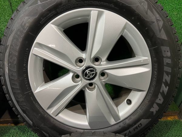 60ハリアー　ブリヂストン　ブリザックDM-V2　225/65R17　純正アルミホイール付きセット　4本　5H/7J　ET39　114.3　スタッドレスタイヤ 225&frasl;65R17 ブリザック DM-V2 ブリヂストンブリザックDM-V2 CX-5 ブリザックDM-V2