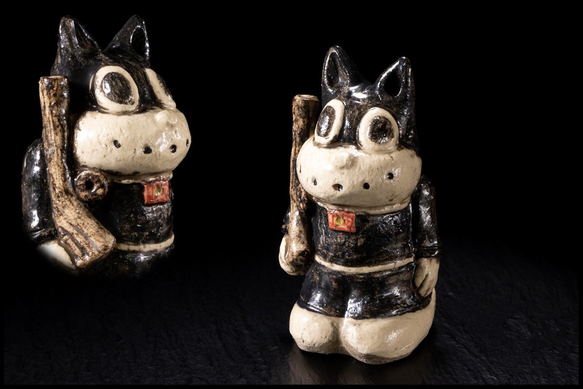 ◇天香楼◇のらくろ 水滴 経年時代物 AG4661 【公式通販】