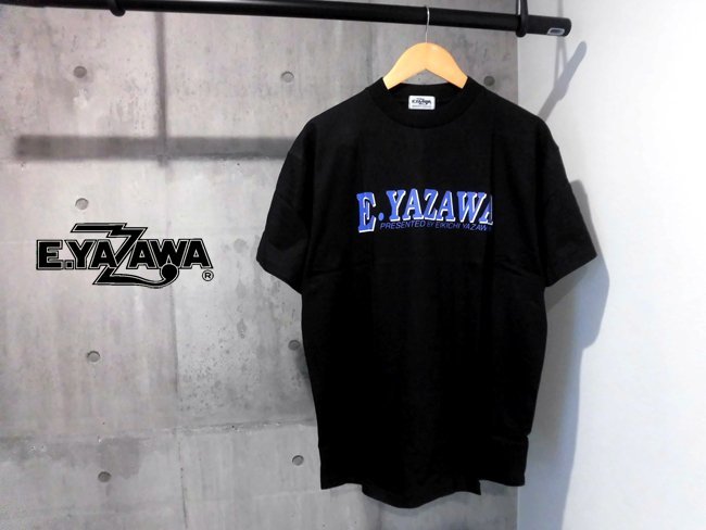 新品 矢沢永吉 E.YAZAWA ロゴプリント 半袖 Tシャツ/黒/D-KN1509