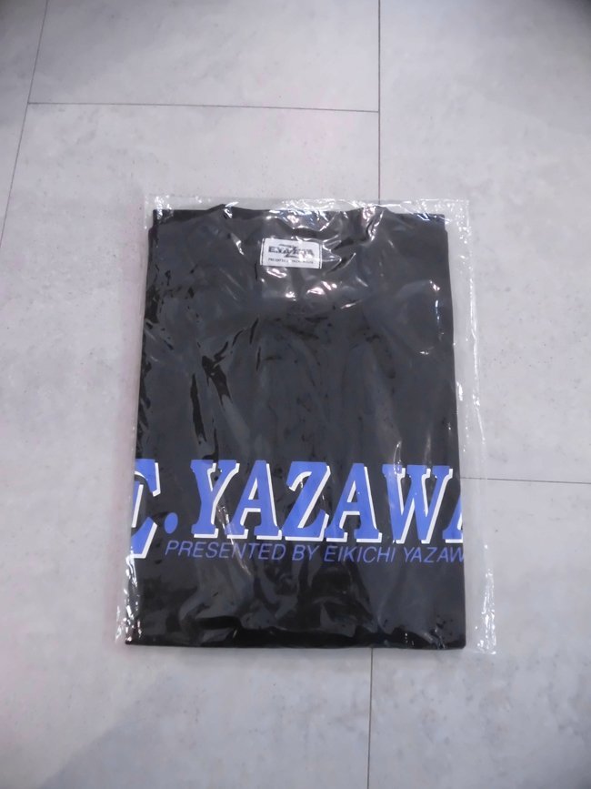 新品 矢沢永吉 E.YAZAWA ロゴプリント 半袖 Tシャツ/黒/D-KN1509