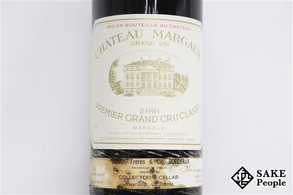 ■注目! シャトー・マルゴー1986 750ml 12.5％ フランス ボルドー 赤