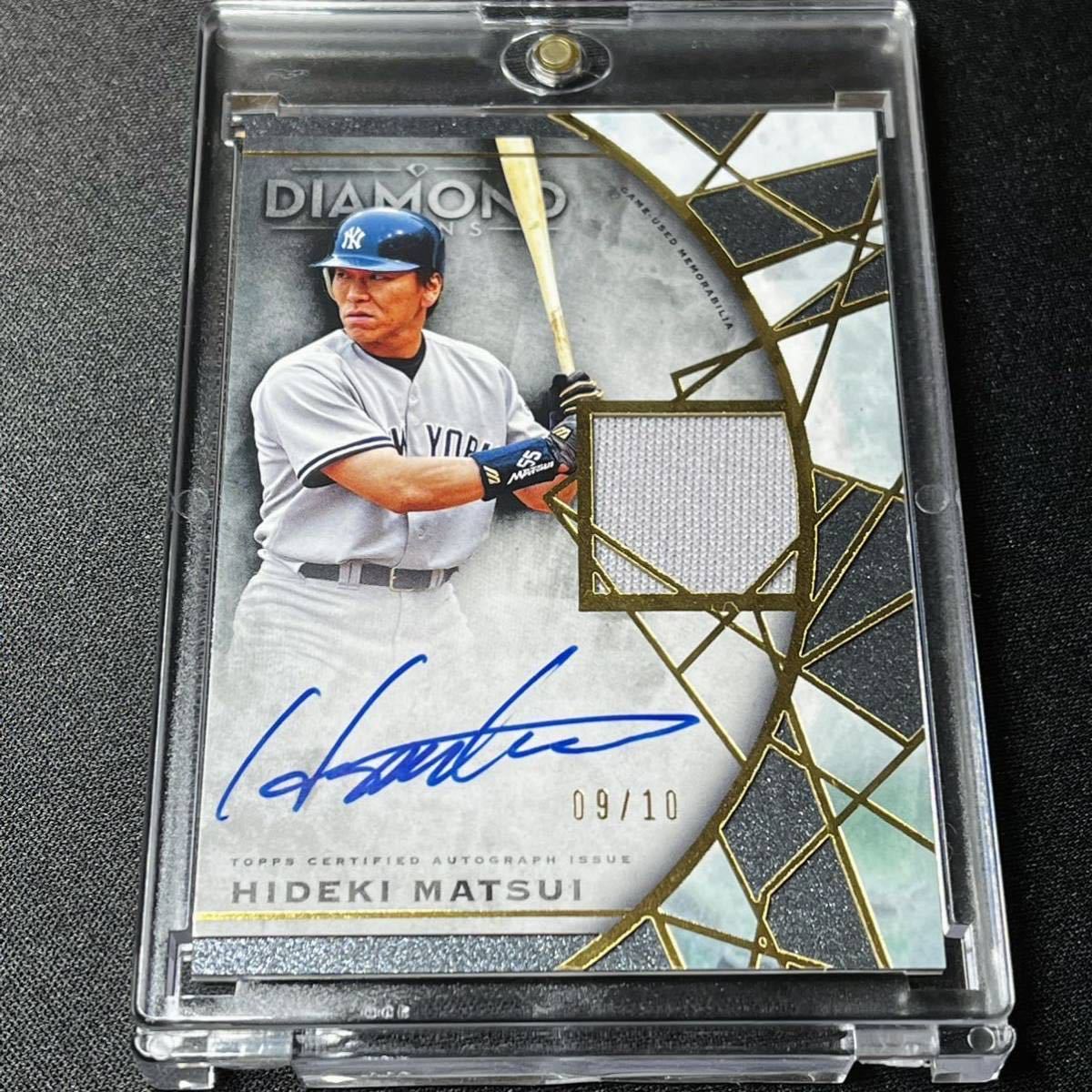 10枚限定 2022 Topps Diamond Icons 松井秀喜 直筆サインカード 直書き 
