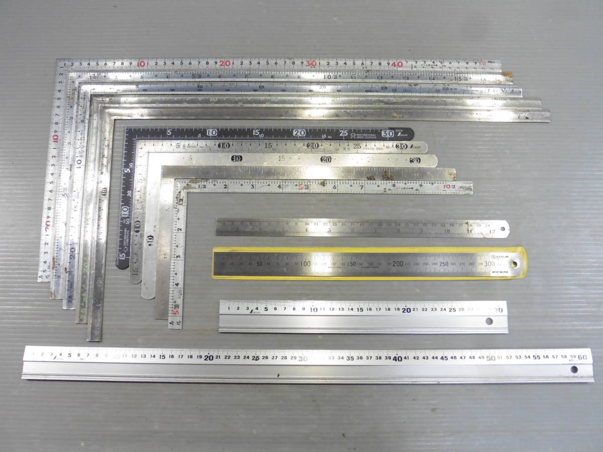  大工道具 差し金 シンワ UMEDA 15/30 25/50㎝ ものさし 30/60㎝ 色々まとめて14点 S100(大工道具一般)｜売買されたオークション情報、yahooの商品情報をアーカイブ公開 - オークファン 大工道具一般