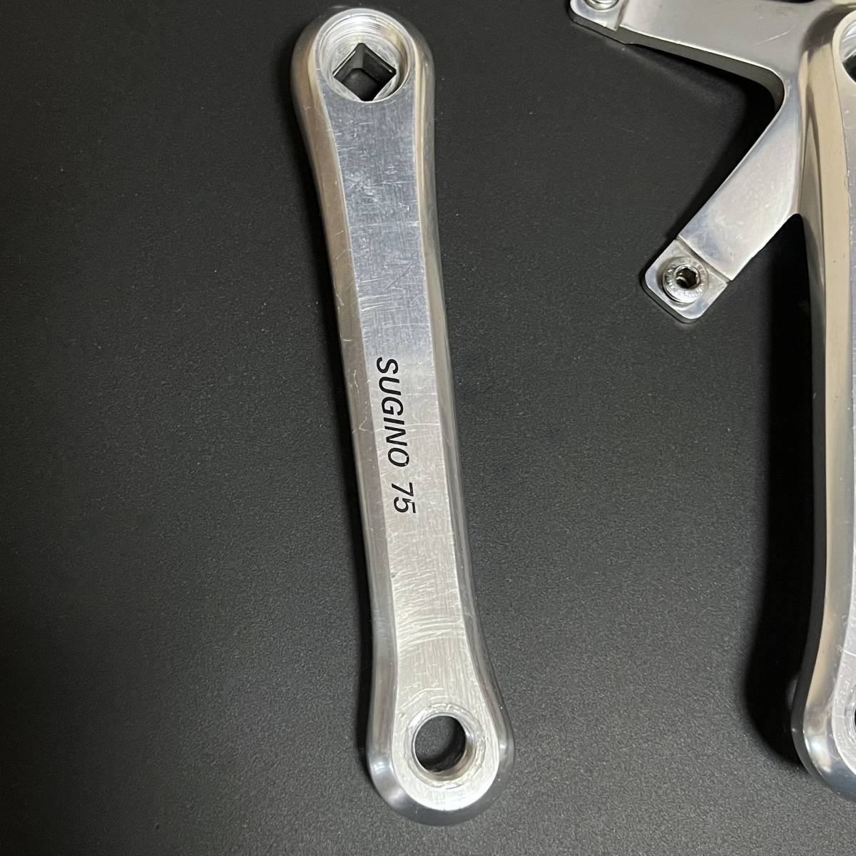 0 旧ロゴ 165mm ピスト用クランクセット 中古 1 旧ロゴ SUGINO75