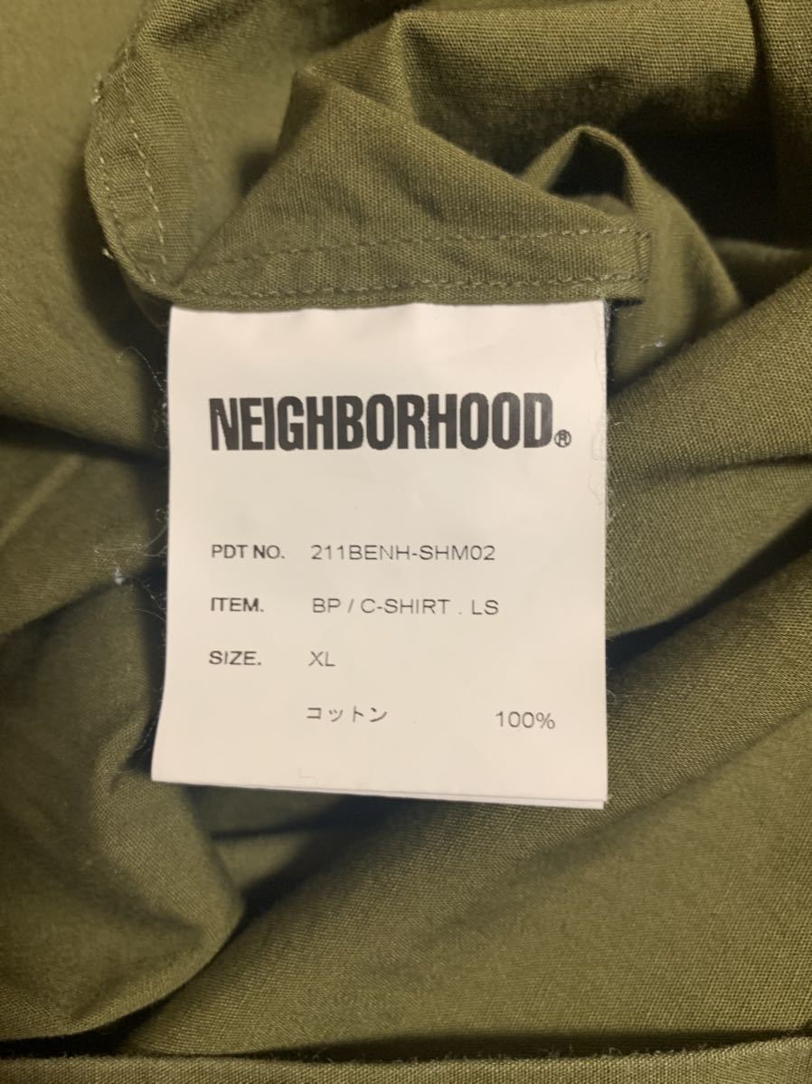 XL NEIGHBORHOOD 21SS BP／C-SHIRT．LS 211BENH-SHM02 ネイバーフッド 
