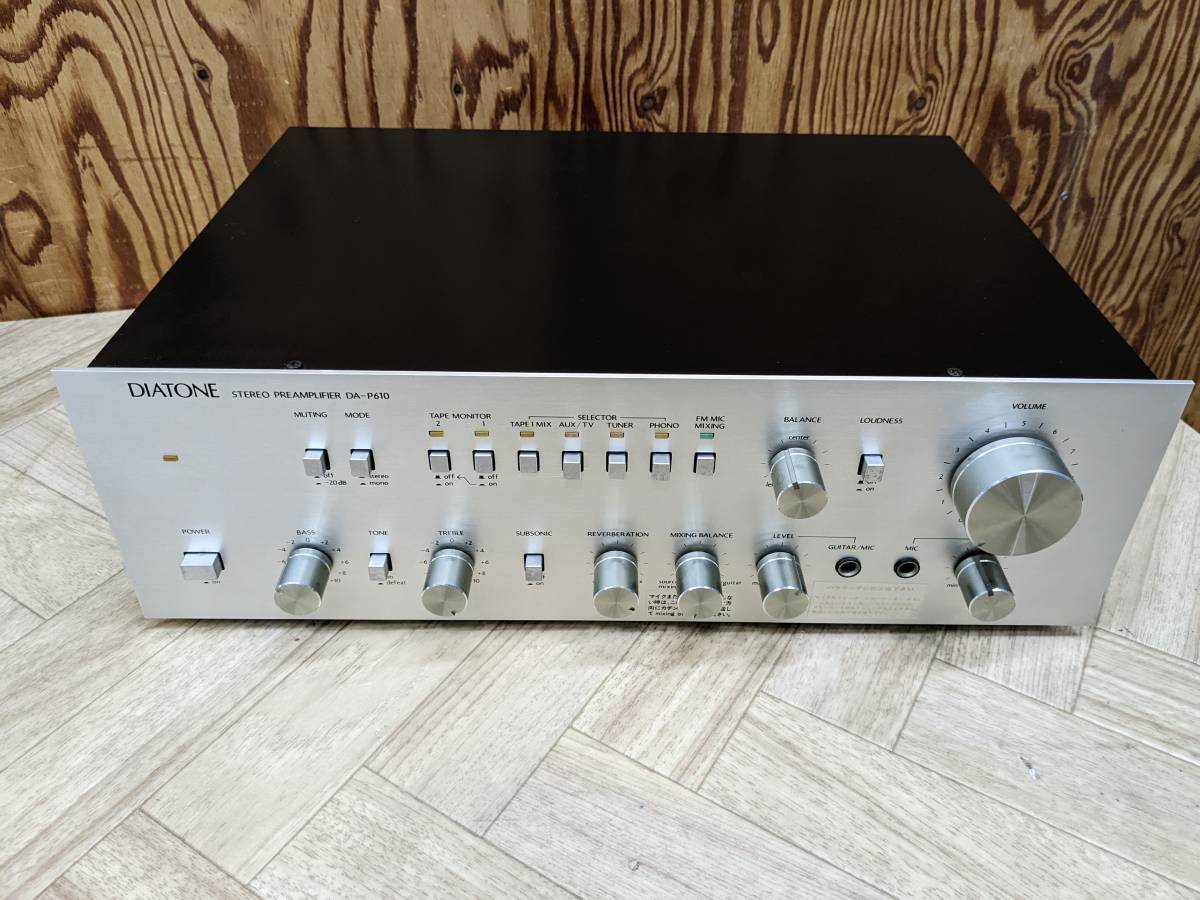 【良品・動作品】 DIATONE DA-P610 プリアンプ 音出し確認済み DIATONE DA-P610 ダイヤトーン プリアンプ DA-P610 ダイヤトーン