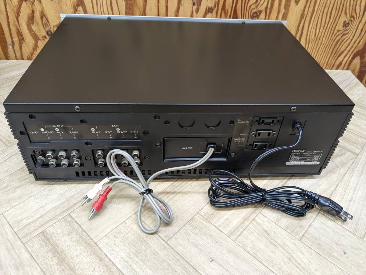 【良品・動作品】 DIATONE DA-P610 プリアンプ 音出し確認済み DIATONE DA-P610 ダイヤトーン プリアンプ DA-P610 ダイヤトーン