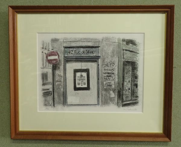 橋本 清一】 パリの裏街 セーヌ河 限定250部 82/250 橋本清