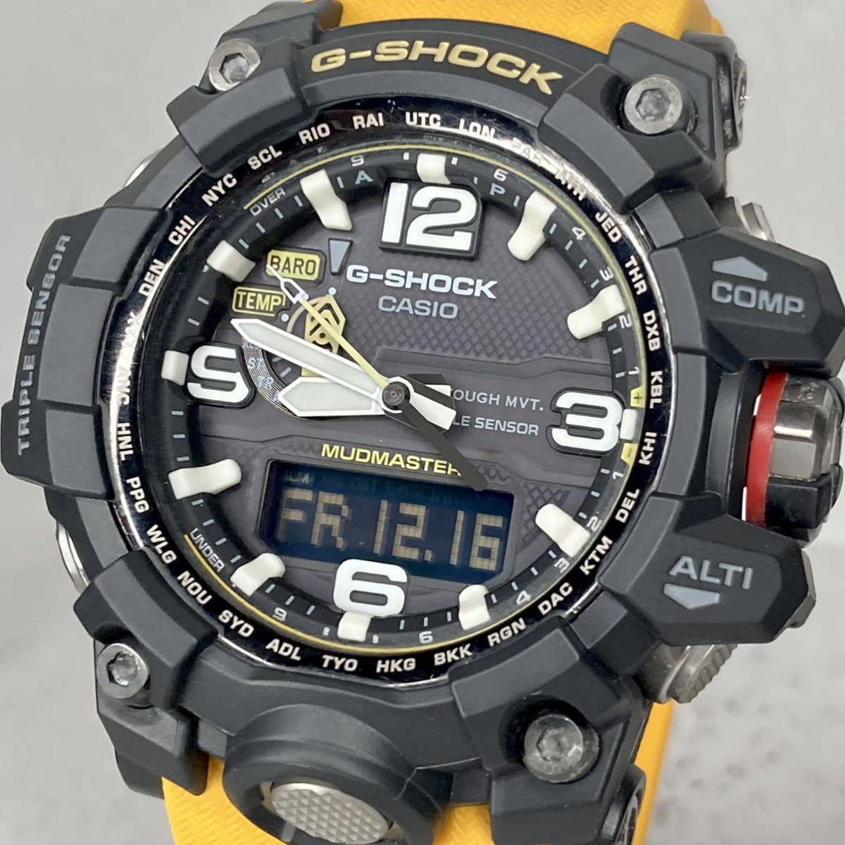 極美品G-SHOCK GWG-1000-1A3JF MUDMASTERマッドマスター タフソーラー 